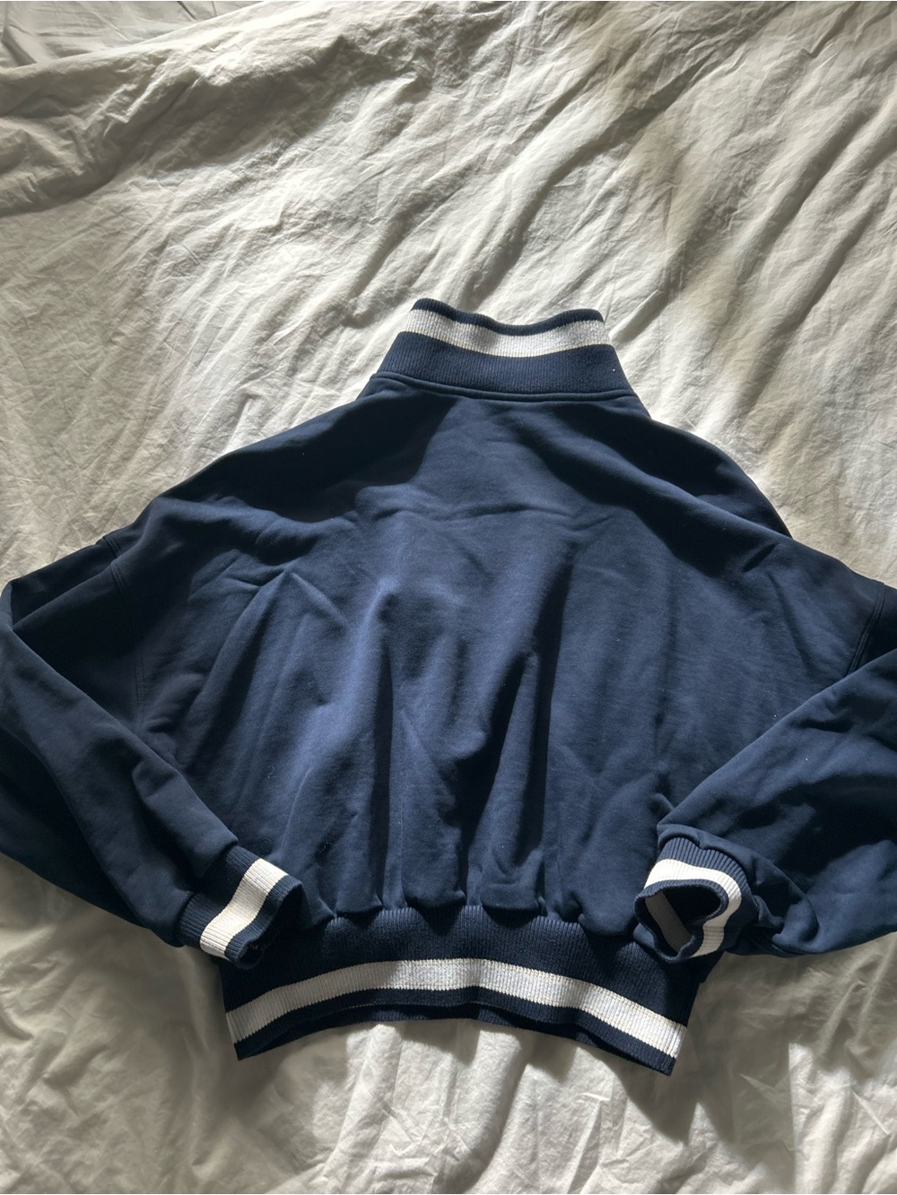 Lululemon Perfectly Oversized Ringer Funnel-Neck Half Zip - Picture 2 of 3